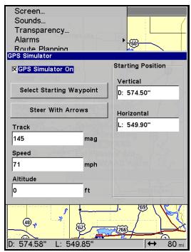 EAGLE SEACHARTER 642CDF IGPS - Pour acceder au Simulateur GPS: - 2