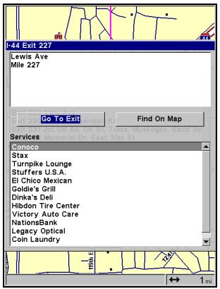 EAGLE SEACHARTER 642CDF IGPS - Rechner des Sorties d'Autoroutes - 5
