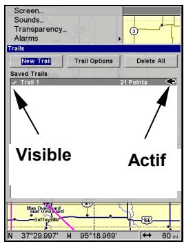 EAGLE SEACHARTER 642CDF IGPS - Pour sauvegarder un Trace - 2
