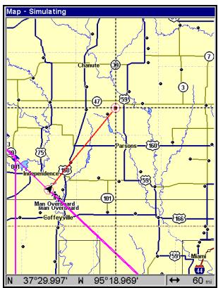 EAGLE SEACHARTER 642CDF IGPS - Se Rendre à la Position du Curseur sur la Carte - 3
