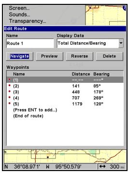 EAGLE SEACHARTER 642CDF IGPS - Naviguer le long d'un Itinétaire - 3