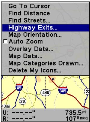 EAGLE SEACHARTER 642CDF IGPS - Rechner des Sorties d'Autoroutes - 1