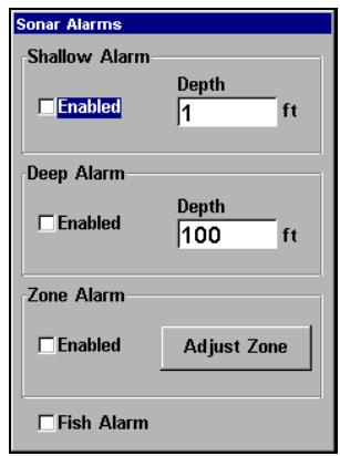 EAGLE SEACHARTER 642CDF IGPS - Alarmes de Profondeur - 2