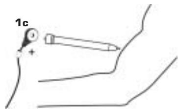 COMPEX MI-SPORT - Connecting the motor point pen - 1