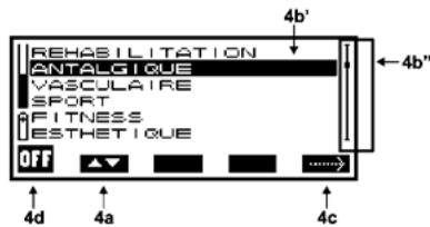 COMPEX THETA STIM - Sélection d'une catégorie de programmes - 2