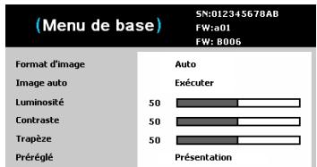 INFOCUS IN1110,  IN1112,  IN1144,  IN114ST - Ajuster l'image - 6