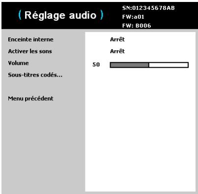 INFOCUS IN1110,  IN1112,  IN1144,  IN114ST - Réglage image: - 1