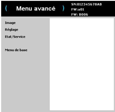INFOCUS IN1110,  IN1112,  IN1144,  IN114ST - Utiliser les menus - 4