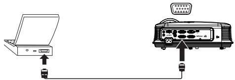 INFOCUS IN124ST,  IN126ST - Connexions d'ordinateur optionnelles - 1