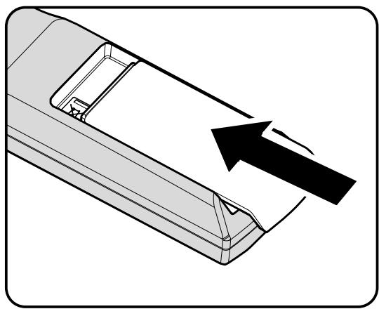 INFOCUS IN3118HD,  IN3124,  IN3126,  IN3924,  IN3926 - Insertion des piles dans la télécommande - 3