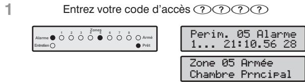 TEXECOM PREMIER 412 - Désarmer après une alarme - 1