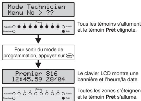 TEXECOM PREMIER 412 - Programmation de la centrale d'alarme - 2