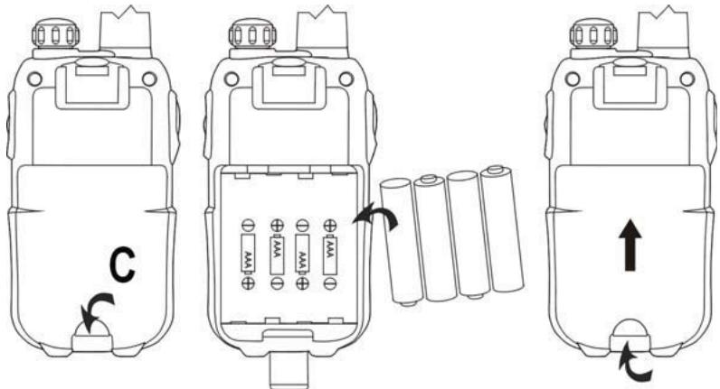 TOPCOM TWINTALKER 9500 - Władanie baterii - 1