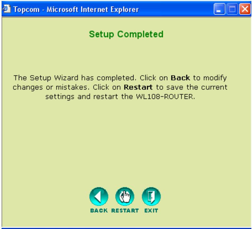 TOPCOM WIRELESS KIT 108MBPS - Restart - 1