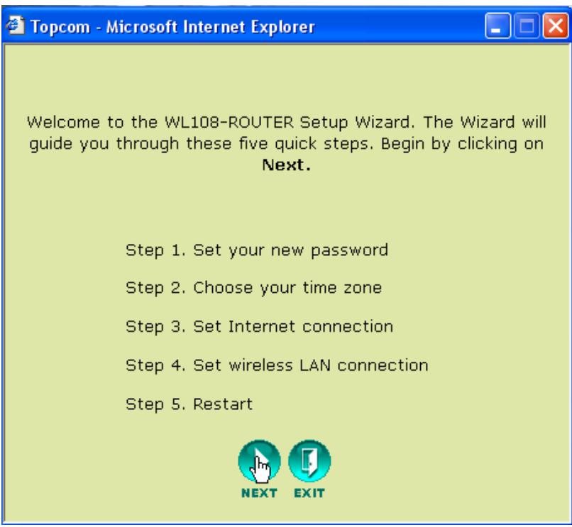 TOPCOM WIRELESS KIT 108MBPS - Setup Wizard - 1