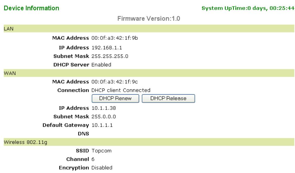 TOPCOM WIRELESS KIT 108MBPS - Controller de status van de aansluting - 2