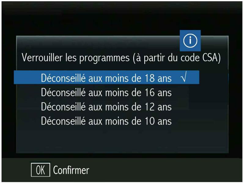 OPTEX ORS 9989-HD - SELECTION DE L'AGE DE PROTECTION - 1