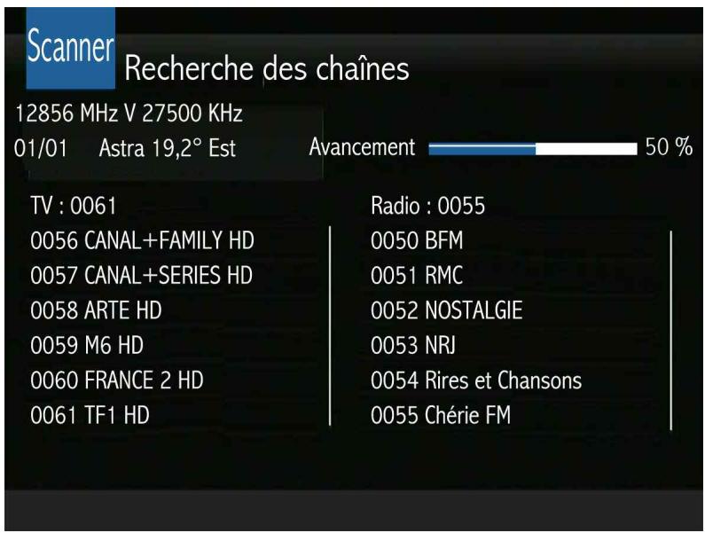 OPTEX ORS 9989-HD - RECHERCHE DES CHAINES - 1