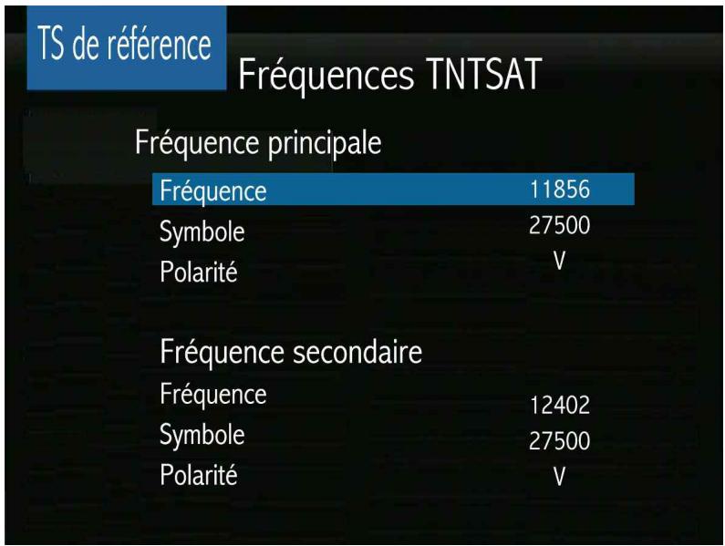 OPTEX ORS 9989-HD - LE SOUS MENU CONFIGURATION (Configuration parabole) - 1
