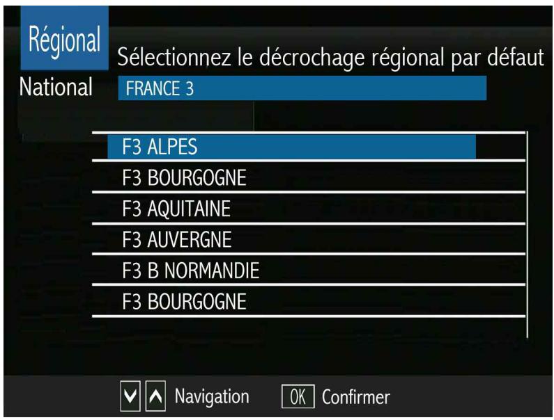 OPTEX ORS 9989-HD - CHOIX DE LA CHAINE REGIONALE - 1