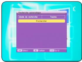 OPTEX ORT 8791 - II.1) Recherche automatique - 1