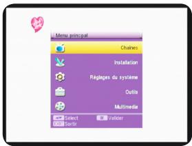 OPTEX ORT 8791 - Menu principal - 1
