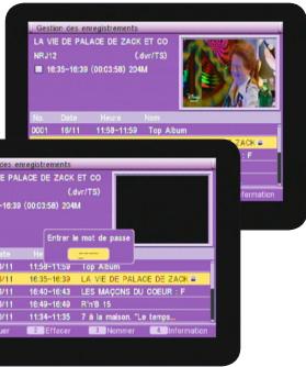 OPTEX ORT 8791 - V.2. d) verrouiller un programme enregistré - 1