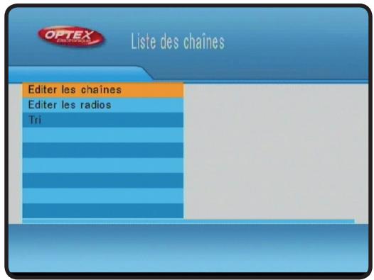 OPTEX ORT 8942-2T - I) LIST des chaines - 1