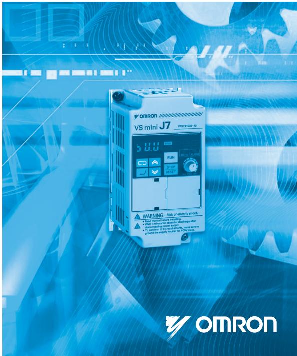 OMRON CIMR-J7AZ - QUICK MANUAL - 1