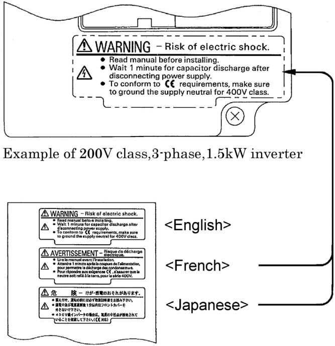 OMRON CIMR-J7AZ - Warning Display - 1