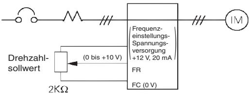 OMRON CIMR-J7AZ - Schritt 7 - Einstellen des Frenquenzsollwerts - 1