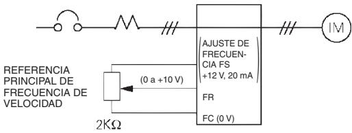 OMRON CIMR-J7AZ - Paso 7 - Configuración de la referencia de Frequencia - 1