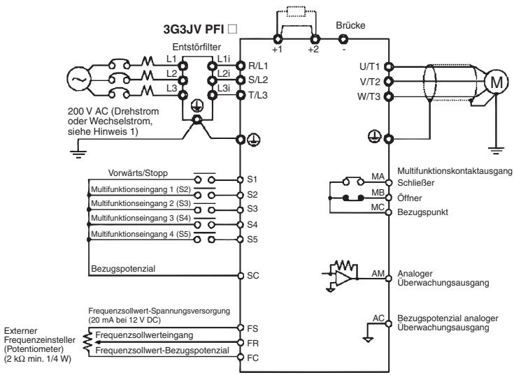 OMRON CIMR-J7AZ - Anschlussplan - 1