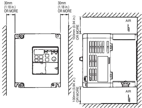 OMRON CIMR-J7AZ - Mounting Dimensions - 1