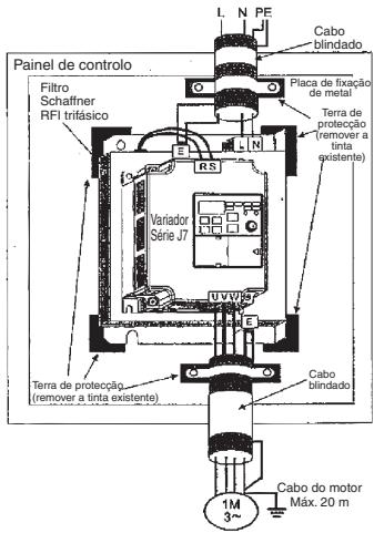 OMRON CIMR-J7AZ - Especificações do filtró de ruido - 3
