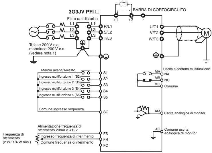 OMRON CIMR-J7AZ - Cablaggio - 1