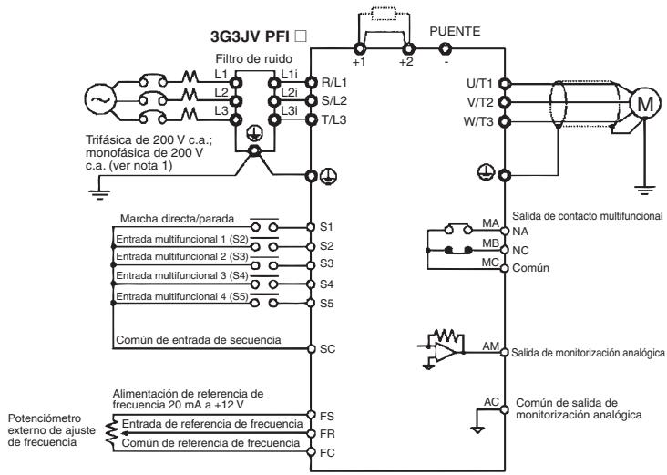 OMRON CIMR-J7AZ - Cableado - 1