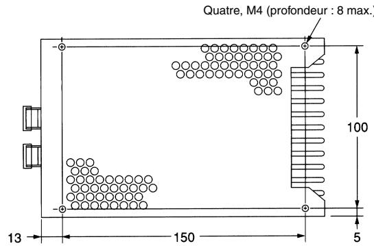 OMRON S8PS - Étrier de montage par l'avant pour les modèles 100 / 150 w - 4
