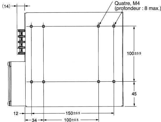 OMRON S8PS - Étrier de montage par l'avant pour les modèles 100 / 150 w - 8