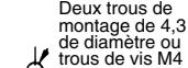 OMRON XE - Trous de montage - 2
