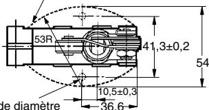 OMRON XE - Levier de réarmement du galet ZV(2)-QA2-2, XV(2)-QA2-2 - 3