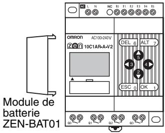 OMRON ZEN - 5-1 Montage des batteries - 1