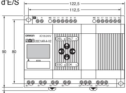 OMRON ZEN - Dimensions externes - 2