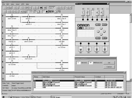 OMRON ZEN V2 - Simulation de programmes en schémas à contacts - 1