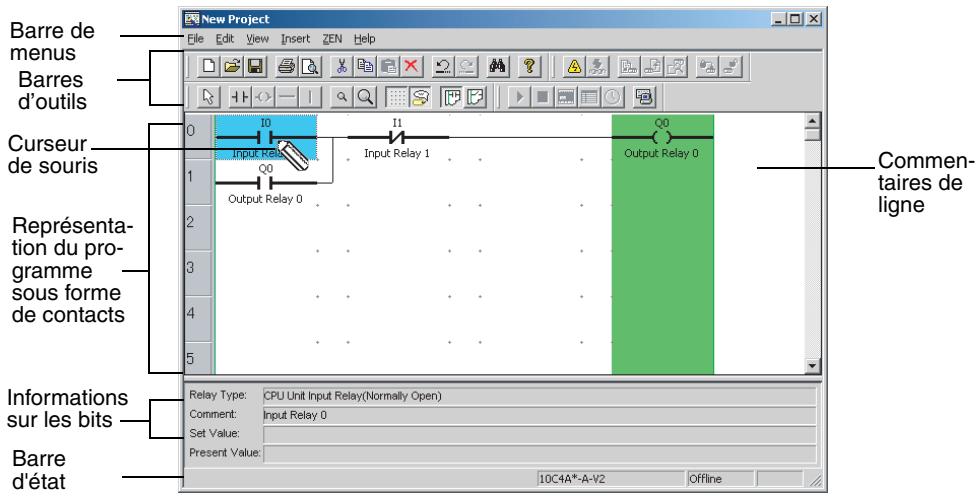OMRON ZEN-SOFT01-V4 - Afficheage Schémas à contacts - 1