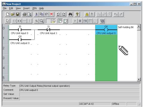 OMRON ZEN-SOFT01-V4 - 2-4-3 Modification des entrées, des sorties et des paramètres - 1