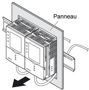 OMRON ZFV-C - Installez un amplificateur sur un rail DIN. - 3