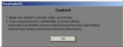 OMRON ZFV-C - Lisez le message, puis cliquez sur le bouton [OK]. - 3