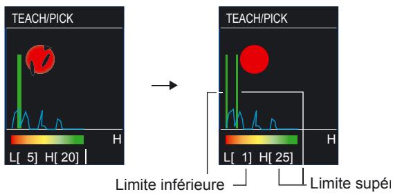 OMRON ZFV-C - En cas d'instabilité de la sélection des couleurs - 1