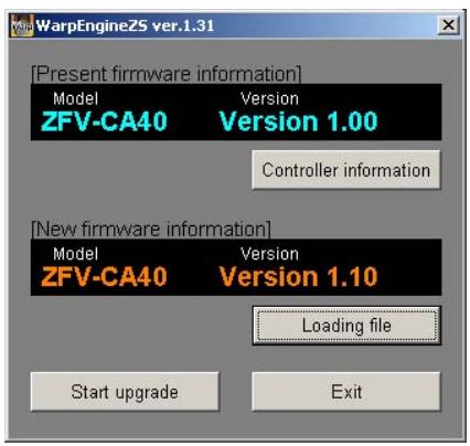 OMRON ZFV-C - Sélectionnez [Programmes]-[OMRON]-[ZFV-C]-[WarpEngineZS] dans le menu [Démarrer] de l'ordinateur. La fenêtre [WarpEngineZS] s'affiche. - 5